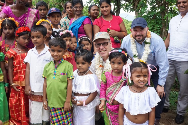 Mr. Reed Aeschlimann, Mission Director of the United States Agency for International Development (USAID) for Sri Lanka and Maldives, ceremonially opened a community hall in Akkara 7, Maduruketiya GND in the Monaragala district on October 23, 2019.