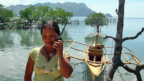 Fish Warden on Duty in Coron, Philippines