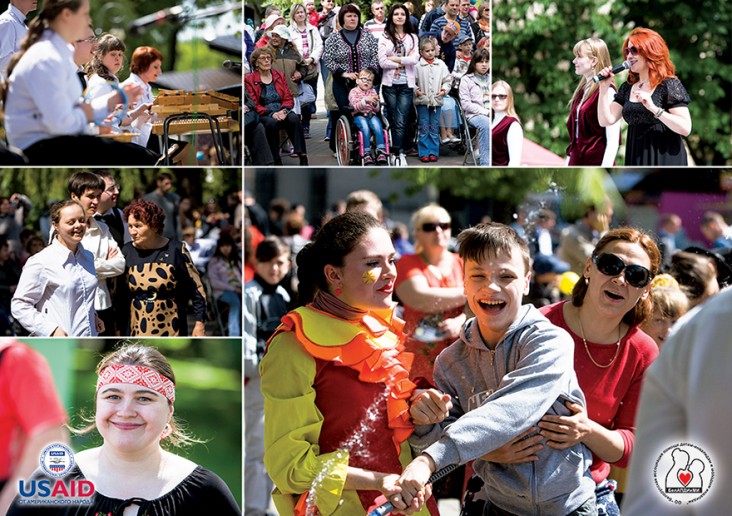 Participants of the USAID-supported Republican Charity Festival of Creativity for Children with Disabilities.