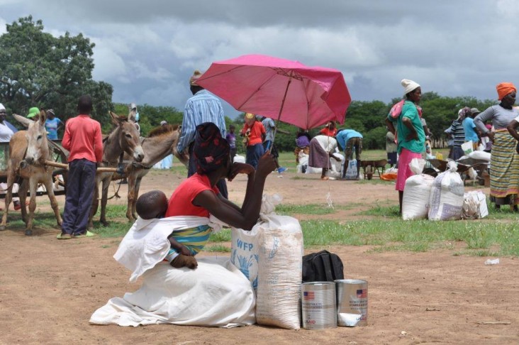 Food distribution in Mwenezi