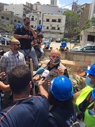 Acting USAID Administrator John Barsa in Beirut