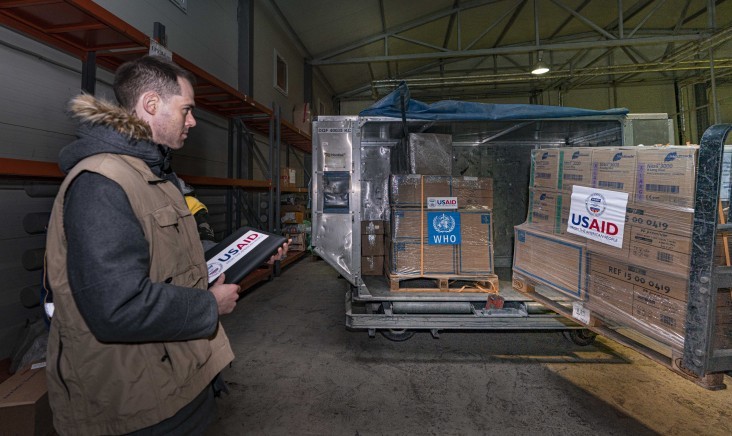 USAID's delivery of personal protective equipment in Nur-Sultan, Kazakhstan