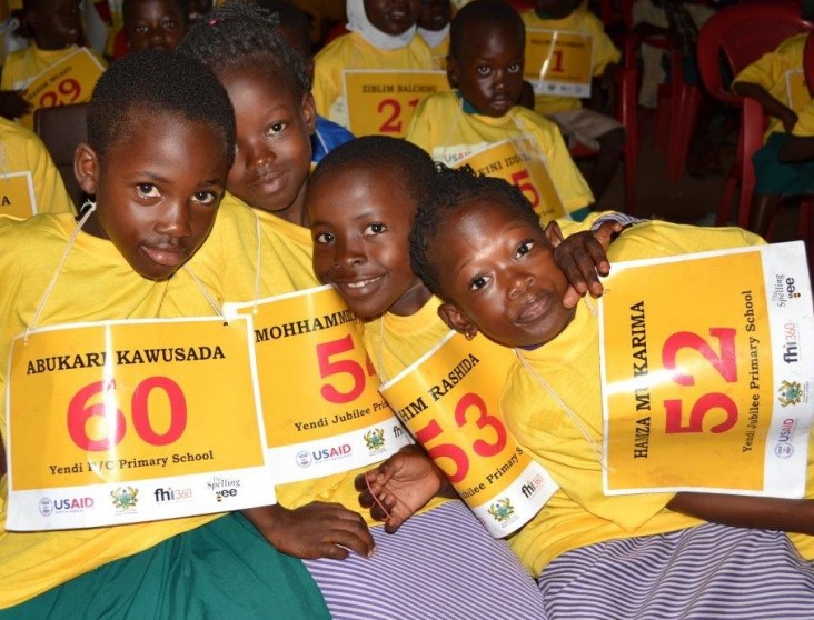 Pupils who took part in the Spelling Bee competition