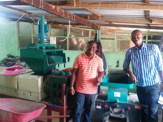 Mandela Washington Fellows James Mulbah and Fombah Kanneh at the Green Center in Liberia.