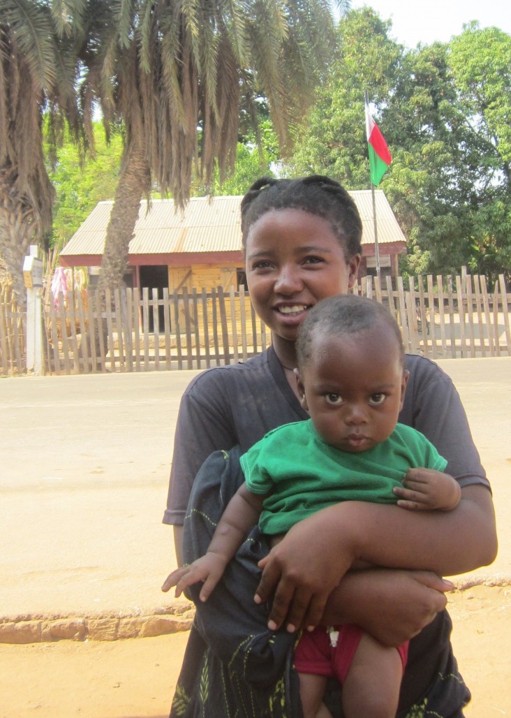 Little Mahazomaro and his mother Salalasoa