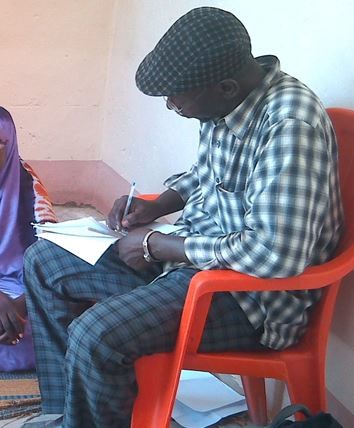 A member of WILDAF conducting an interview