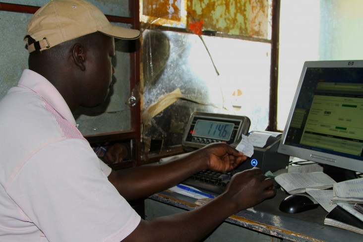 Mobile-based system provides Kenyan farmers with an automated milk-weighing and receipt solution at the farm.