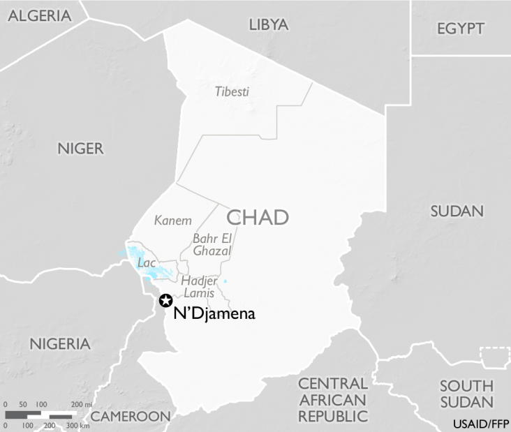 Map of Chad