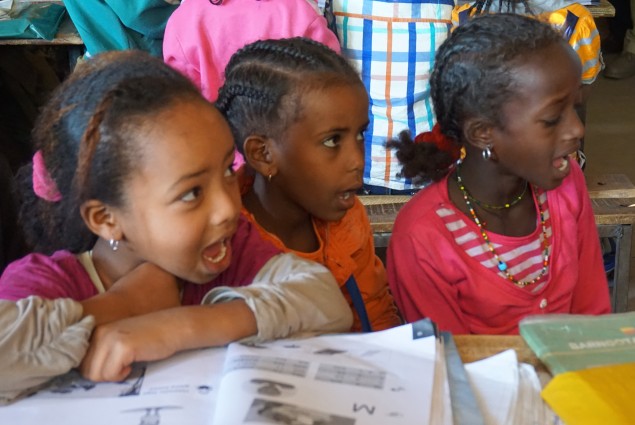 Students in schools throughout Ethiopia are working to improve their reading skills with the curriculum and textbooks developed by USAID in collaboration with the Ministry of Education.