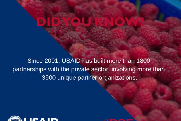 Did you know that since 2001, USAID has built more than 1800 partnerships with the private sector, involving more than 3900 unique partner organizations? 