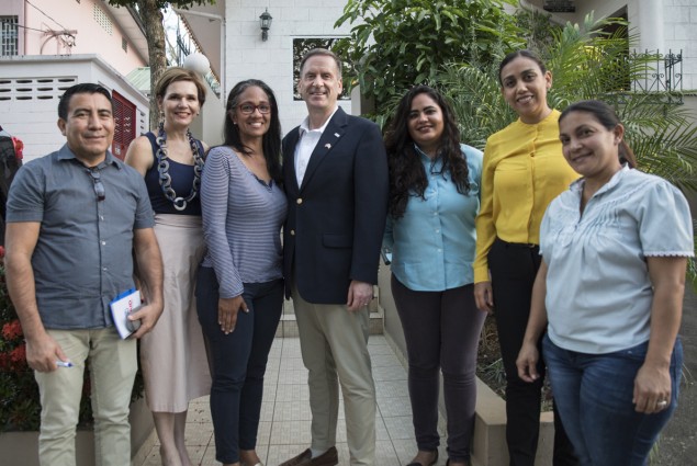 Administrator Green is honored to meet brave Venezuelans who fled to Trinidad & Tobago.