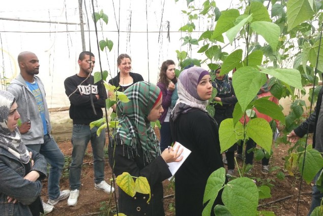 Through the partnership with Al Quds University, Palestinian students of agriculture are learning how they might apply magnetic 