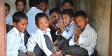 Children are back at school in Dhading district, one of the most severely hit districts during the Nepal earthquakes.