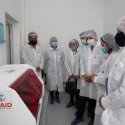 U.S Consulate Almaty personnel visited the Scientific and Practical Center for Sanitary and Epidemiological Expertise lab in Almaty