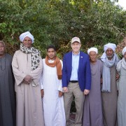 USAID Deputy Assistant Administrator for the Middle East Andy Plitt met with farmers in Upper Egypt to discuss how they have adapted their farming methods to meet global good agriculture practices.