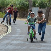 The renovated road will improve living conditions for more than 1,000 people in the  community.