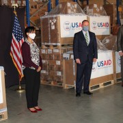 Image of Ethiopian minister of health and US Ambassador and USAID Ethiopia Mission Director 