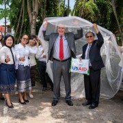 Ambassador Haymond joined Government of Laos officials at Handover Ceremony of the Long Lasting Insecticide Treated Nets