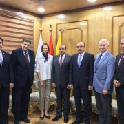 Mission Director Sherry F. Carlin at the ceremony for the unveiling of the Career Development Centers in Minya and Beni Suef.