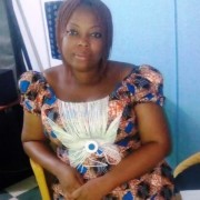 Social service agent Pélagie Houndodjade in her office at the One Stop Care Center in Parakou