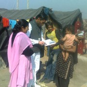 Nighat Sultan, left, has helped establish advocacy camps in Meerut.