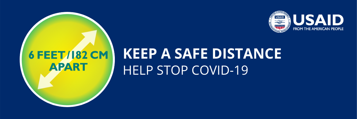 Be sure to keep a safe distance from others! We recommend at least 6 feet  (2 meters) apart in order to practice social distancing correctly.