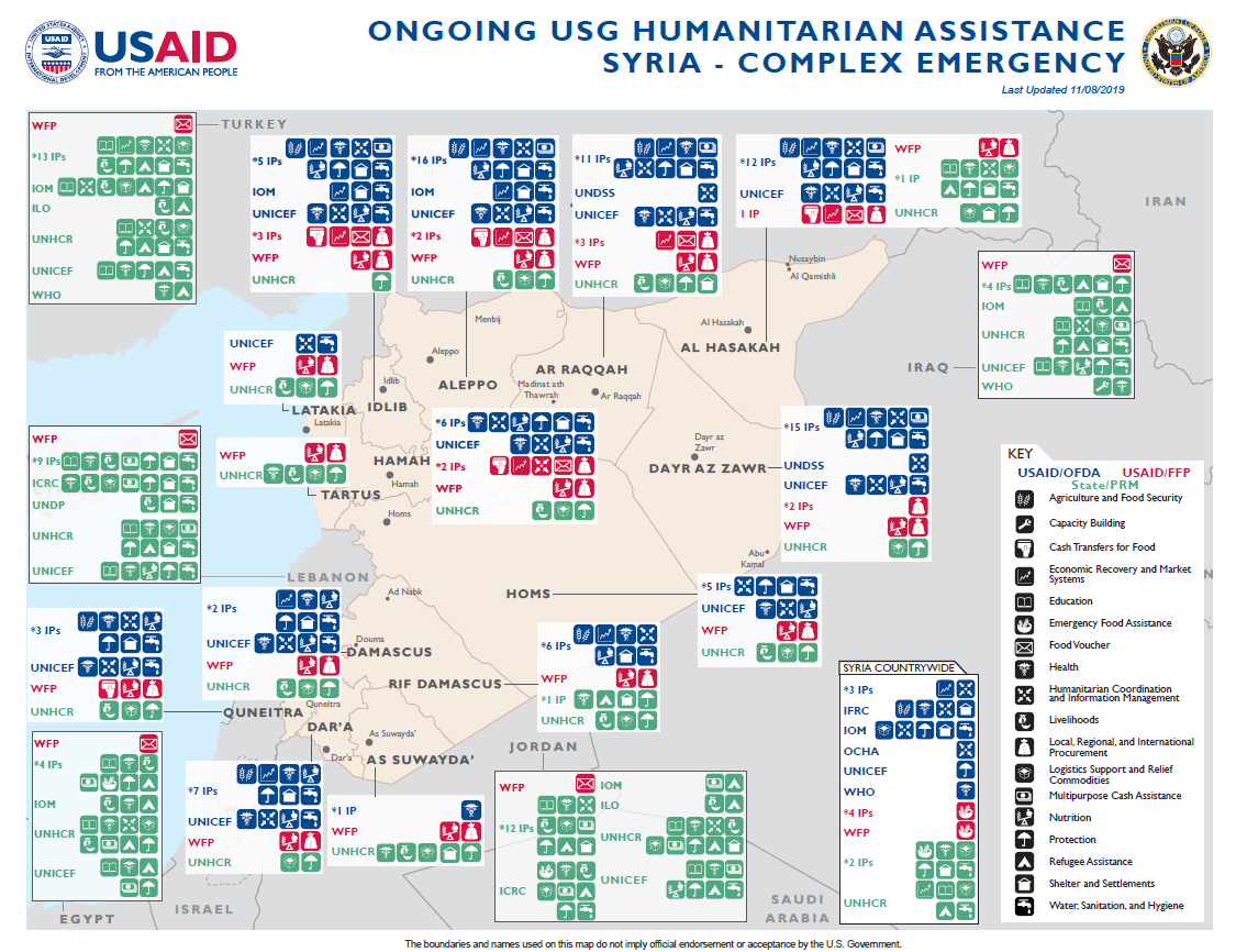 Syria Complex Emergency - Map #1 FY20