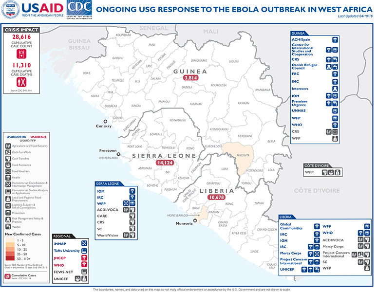 West Africa Map - 04-19-2016