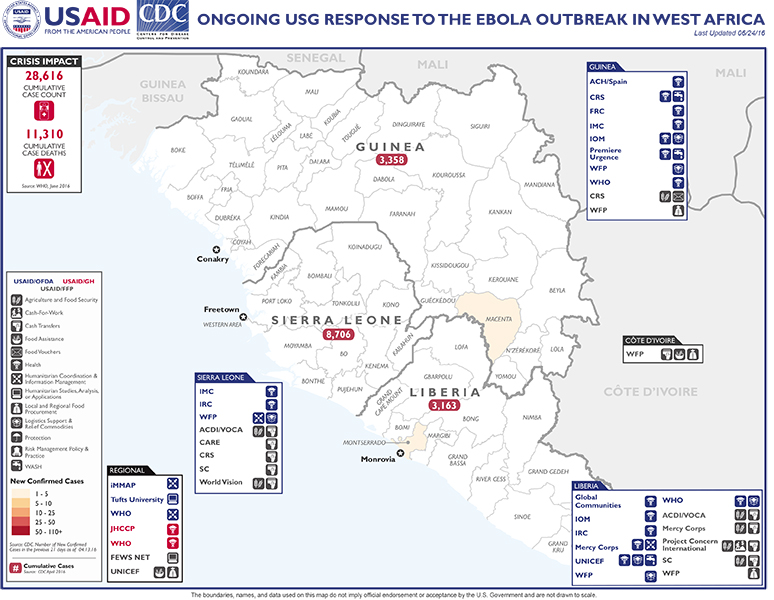 West Africa Map - 06-24-2016